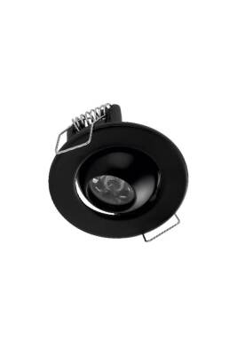 1,5W Power Led Ufo Spot (Hareketli) Beyaz Işık Siyah Kasa Ct 5268 - 1