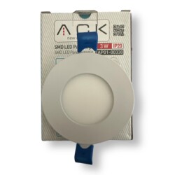 ack 3w ip20 slim led panel light - 1