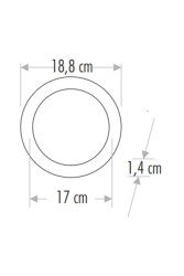 Cata CT-5148 15W 3000K Günışığı Sıva Altı Yuvarlak Slim Led Panel - 2