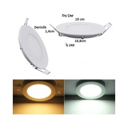 Cata Ct 5148 15W Panel LED Armatür Gün Işığı (6'') - 1