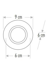 Cata Zambak Dekoratif Cam Spot CT-6646 - 2