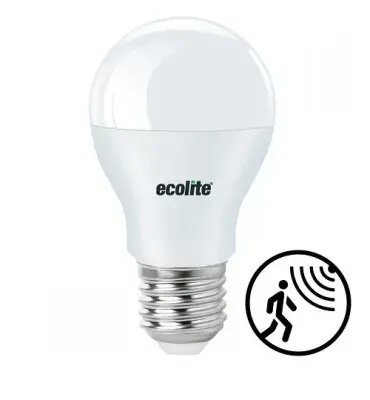 ECOLITE LED SENSOR LIGHT 9W CLASSIC A60 Ampul 220V Opal Cam 15.000 saat ömür 3000K 850 LM - 1