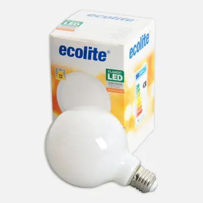 Ecolite Soft Filament G95 7.5 W Sarı Klasik E27 Duy Led Ampul - 1