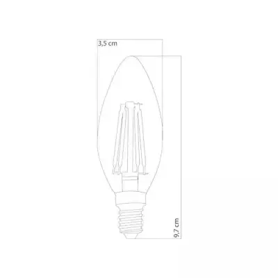 HEKA 4W BUJİ LED AMPÜL - 2