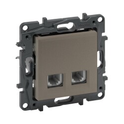 Legrand Raventi Selectıon Bronz Telefon Ve Data Prizi Rj11 + Rj45 Cat 5E Utp 768537 - 1