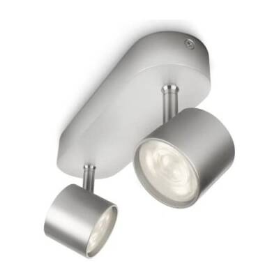 Philips Lighting Star Spot Işığı, 2 Ayarlanabilir Işık Noktası, Entegre Led, 5W, Yuvarlak Taban, Gri - 2