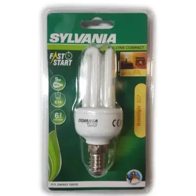 Sylvania 9W 220-240V 286LM 2700K E14 Tasarruflu Ampul - 1