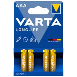 Varta Longlife İnce Pil 4'lü AAA - 1