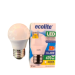 Ecolite 5W E27 Duylu 470LM 3000K G45 Led Ampul